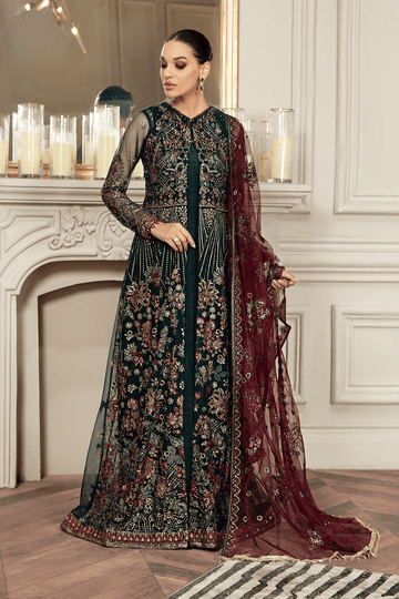 Zarif Pine Green Mehroz Collection 2022 Online Shopping